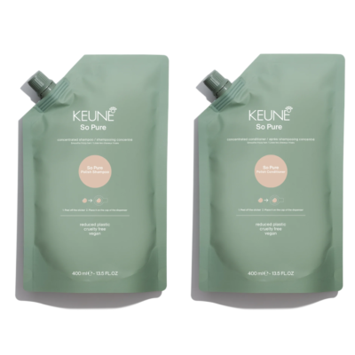 НАБІР ДЛЯ ГЛАДКОСТІ ТА БЛИСКУ ВОЛОССЯ KEUNE SO PURE POLISH DUO (НАПОВНЮВАЧІ)
