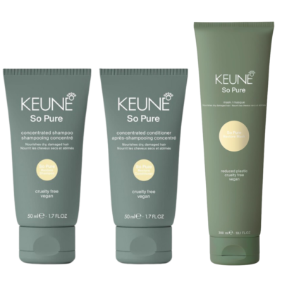 МІНІ-НАБІР ДЛЯ ВІДНОВЛЕННЯ ВОЛОССЯ KEUNE SO PURE RESTORE TRIO